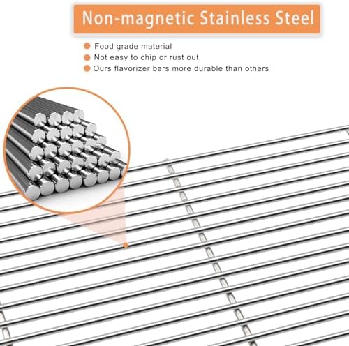 Cooking Grate Replacement for Cuisinart CGG-306, Stainless Steel Grill Grid Grate Replacement Parts 306-20087
