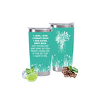 Eisfiel I Came I Saw I Forgot Tumbler, Funny Senior Citizens, 20 oz Tumbler with Lid, Stainless Steel Insulated Tumblers, Funny Sarcasti Gifts for Elderly Women Men-Green