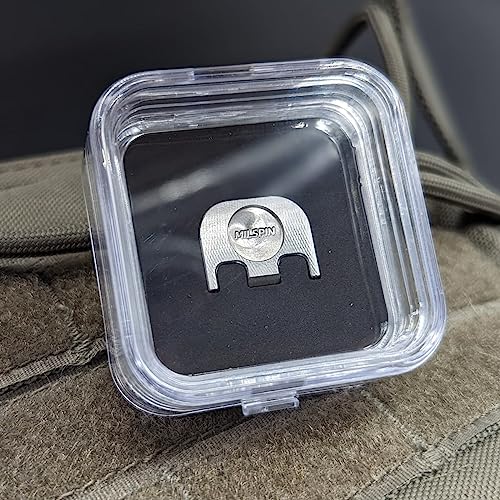 Milspin CNC Milled 3D Engraved Slide Back Plate Compatible with Glock Gen 1-5 I Made in USA (The President Trump 3D, Brass, Models G17-G41, G45)