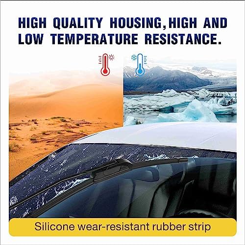 5 PLUS® Silicone Wiper Blades 22 inch wiper blades 2 pack Replacement For Ford F Series 2023-2012 Expedition 22-08,Chevy Silverado GMC Sierra Series 2023-2019 2006-1999 Windshield Wiper Blades