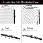 HoLarXuQ Chain Link Fabric Fence Stretcher,5-Thicken Hook Bar,31.5 Inch Woven Wire Stretcher,Fence Stretcher Tool,Steel,Black
