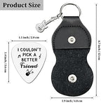 I Couldn't Pick A Better Friend,Stainless Steel Engraving Guitar Pick accessories Gift for Friend Brother Musician Guitar Player Birthday Christmas Thanksgiving Graduation Adult Gifts(Friend)