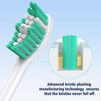 Toptheway Replacement Brush Heads Compatible with Sonicare E-Series Essence Xtreme Elite Advance and CleanCare Screw-On Toothbrush Handles 7022/66, 6 Pack