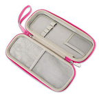 Caseling Hard Stethoscope Case Compatible with 3M Classic III, Lightweight II S.E, Cardiology IV Diagnostic, Includes ID Slot and Mesh Pocket for Nurse Accessories (Pink - Pu Leather)