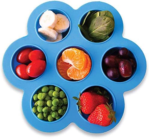 Silicone Egg-Bites-Molds for Instant-Pot-Accessories with Silicone-Stretch-Lids - Ice-Cube-Trays Reusable Food-Storage-Containers, for 5,6,8qt Pressure-Cooker-Accessories