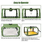 2 Pack Flea Traps for Inside Your Home with 4 Sticky Pads & 6 Bulbs & 2 Electric Wires, Flea Killer Indoor Bed Bug Trap Pest Control, Safe & Harmless, Friendly to Pets & Kids-Adjustable Height, Green