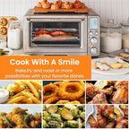 Air Fryer Basket for Breville Smart Oven Air Fryer Pro,Food Grade Steel Mesh Baskets Accessories Tray 16.5D x 11.8W x 0.5H inch, Stainless Steel Mesh Baskets Air Fryer Accessories