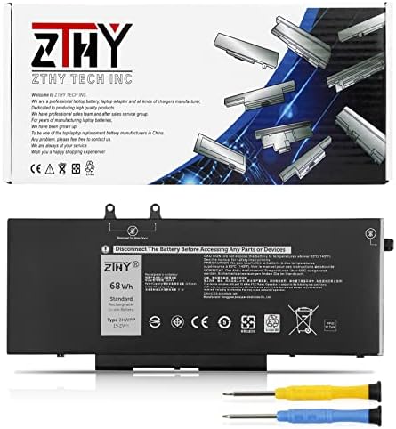 68Wh 3HWPP Laptop Battery Replacement for Dell Latitude 5401 5410 5411 5501 5510 5511 Precision 3541 3551 Inspiron 7706 2-in-1 Inspiron 17 7500/7506 2-in-1 Black 10X1J N2NLL 1VY7F 451-BCMN 4-Cell