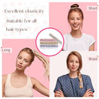 6PCS Silk Hair Ties and Scrunchies for Women & Girls - Black Satin Sleepy Bulk Hair Accessories for Curly, Thick or Thin Hair in Various Sizes