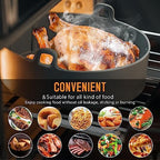 "Silicone Air Fryer Liners Set of 5 – Reusable Air Fryer Accessories with Waffle & Egg Bite Mold, Oven Mitts – Non-Stick, Food-Grade, Heat-Resistant for 5-7 Qt Ninja, Cosori, Instant Pot"