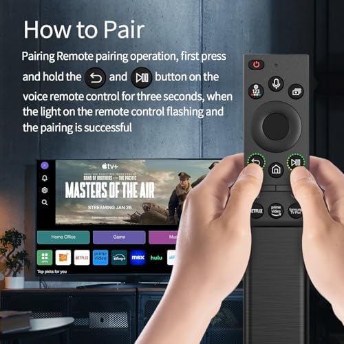 BN59-01357A BN59-01357F BN59-01357P Solar Voice Remote Replacement for Samsung Frame Smart TV Remote with Rechargeable Solar Cell