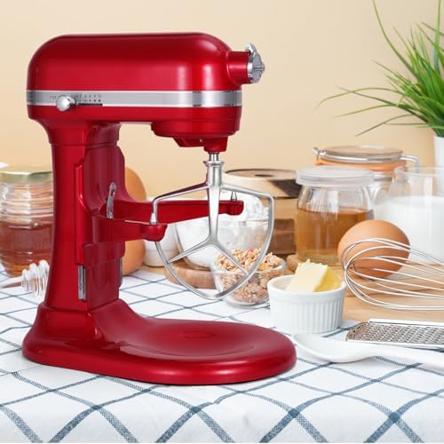 Stainless Steel Flat Beater for KitchenAid 7QT Bowl-Lift Stand Mixers, Food Grade Replacement Attachment, Dishwasher Safe