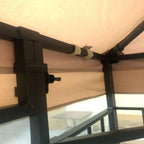 Garden Winds Custom Fit Replacement Canopy Top Cover Compatible with The Mainstays Easy Assembly MSD236247917053 10' x 12' Gazebo - Upgraded Performance RipLock 350 Fabric - Beige