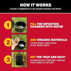 Catchmaster Oasis Ovi-Mini Mosquito Trap Refill 8-Pack, Home Outdoor Mosquito Control, Pet Safe Backyard Insect Killer, Replacement Glue Boards Bug Catcher, Pool, Patio, Shed & Garden Pest Control