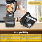 Blender Lid Replacement for Ninja 72 OZ Pitcher Locking Lid, Top Lid Cover Parts for BL642 BN701 BN751 BN801 BL610 DB751A CT610 Series,Compatible with NEW Model Pitcher with Rim Extension Only