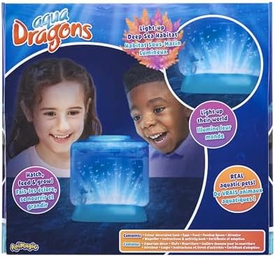 Animagic Aqua Dragons Light-Up Deep Sea Habitat | Build an Aquatic Ecosystem, Watch Prehistoric Pets Hatch & Grow Science Kit | Ages 6+ (Packaging may vary)