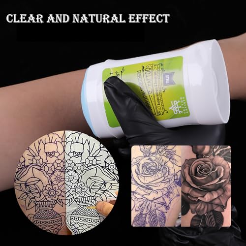 2PCS Tattoo Transfer Cream Gel, Safe and Long-Lasting Tattoo Balm for Body Art Makeup Professional Tattoo Transfer Soap Stencil Tattoo Supplies Accessories for Tattoo Artist (2PCS)