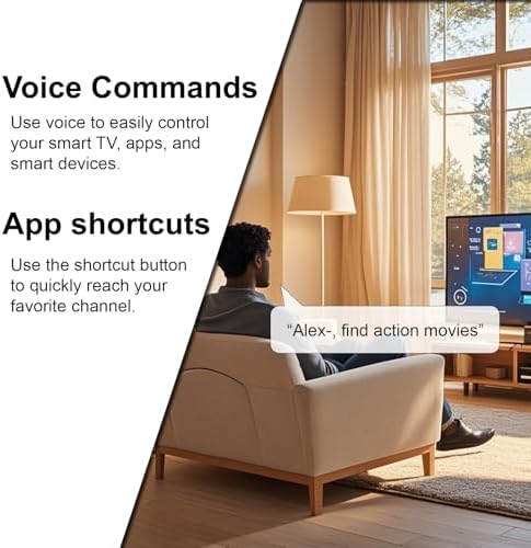 Replacement Voice TV Remote for Amazon Fire Smart Stick 4K Max, 4K, Cube, for Insignia, Toshiba, Pioneer Smart TV, for Firestick (Lite, 2nd Gen, 3rd Gen)