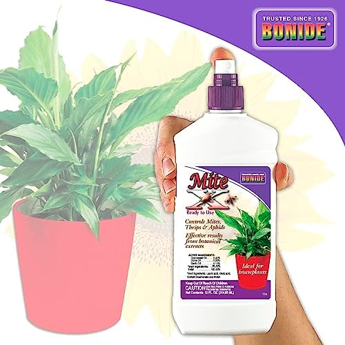 Bonide Captain Jack's Mite-X for Houseplants, 12 oz Ready-to-Use Spray for Insect Control
