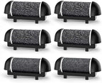 6 Pack Replacement Roller Refill Heads for Electric Callus Remover for Feet,Pedicure Kit Refill Rollers Extra 4 Regular Coarse & 2 Fine Coarse Electronic Foot File