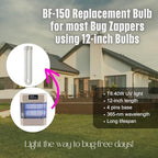 DAJOORON BF-150 Bug Zapper Replacement Bulb 40 Watt for Models BK-80D, MC9000, FC-7600, FC-7800, FC-8800, UV40 b4040, 12 inch FUL40T8/BL, 2-Pack