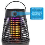 PIC Portable Solar Insect Killer Torch (FLPT), Bug Zapper and Flame Accent Light, Kills Bugs on Contact - Twin Pack