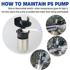 WaterRebirth (3200GPH-175W,UL listed) High Flow Submersible Water Pump - Pond Pump - Submersible Pump - Water Fountain Pump - Aquarium Pump, PS-3200