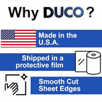 Duco Clear Cast Acrylic Sheet 1/4 Inch Thick 24" X 48" - Pack of 1 (6mm) Clear Acrylic Sheet - Transparent Plexiglass Panel for DIY Crafts, Window Replacements, Signs, Displays, and More