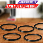 6Pcs Sanitaire Vacuum Belts - Commercial Vacuum Cleaner Belts Sanitaire Commercial Vacuum Belt Sanitaire Sc679 Belt Replacement Belt for Commercial Vacuums - Black Belt Vacuum Cleaner Belt Rubber Belt