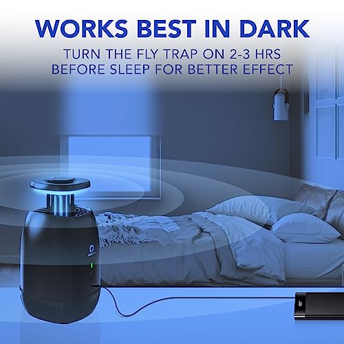 MAGGIFT Bug Zapper, Fruit Flies Trap, Electric Mosquito & Fly Zappers Fly Trap for Outdoor & Indoor for Home, Camping, Gnats, Backyard, Patio