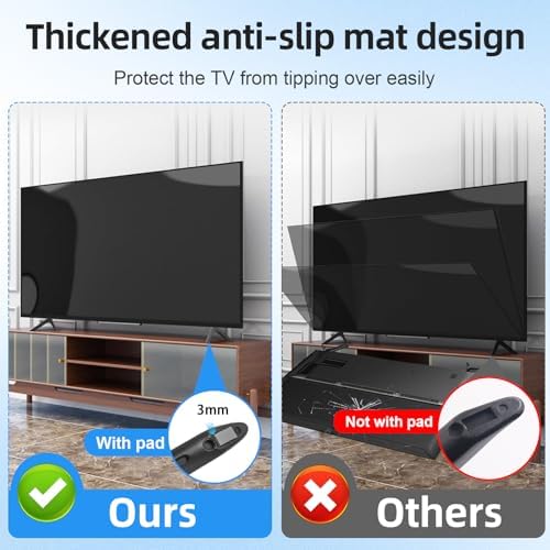 Tv Legs Stand for Samsung - Tv Mount,Tv Stand Base,Tv Legs Replacement, Applies to UN50TU7000FXZA UN50TU700DFXZA UN55TU7000FXZA UN55TU700DFXZA UN55TU8000FXZA UN58TU7000FXZA Models