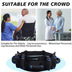 Leetye Mei Gait Belts Transfer Gait Belt for Seniors with 7 Handles, Gate Belt for Elderly Lift Belts with Quick Release Buckle Anti-Slip Function Prevents Patient from Shifting More Effectively