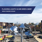 Bird-X Bird Deflector, Launches Multi-Sensory Attacks to Scare Birds Away, Ideal for Commercial and Residential Spaces, Easy to Install, 10" x 7" x 10"