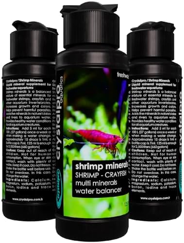 Shrimp Minerals 16.9 Oz - Essential Minerals for Shrimp Tanks and Invertebrates - Aquarium Salt Freshwater - Tank Accessories - Shrimp Aquarium Supplies -Neocaridina and Caridina