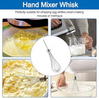 Kitchen Hand Mixer Whisk Attachments for KitchenAid Mixer Whisk Accessories KHMPW Stainless Steel Hand Mixer Beater-2 Pack