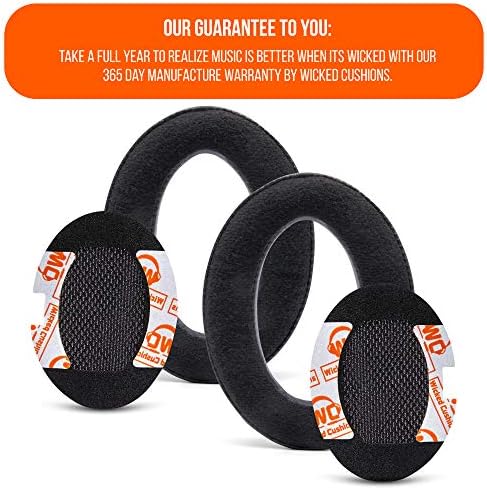 WC Upgraded Replacement Ear Pads for Bose QC15 Headphones Made by Wicked Cushions- Supreme Comfort - Compatible with QC25 / QC2 / AE2 / AE2i / AE2W - Extra Durable | (Velour)