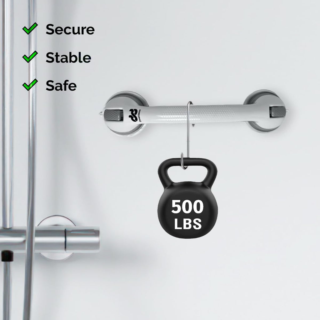 Grab Bars for Bathtubs and Showers, Shower Handles for Elderly Suction, Suction Grab Bars for Shower, Handicap Grab Bars, Suction Shower Grab Bars for Seniors, Bathroom Grab Bars, Shower Bars Safety