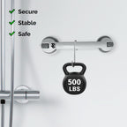 Grab Bars for Bathtubs and Showers, Shower Handles for Elderly Suction, Suction Grab Bars for Shower, Handicap Grab Bars, Suction Shower Grab Bars for Seniors, Bathroom Grab Bars, Shower Bars Safety
