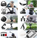 AKASO Outdoor Sports Action Camera Accessories Kit 14 in 1 for AKASO EK7000/ EK7000 Pro/Brave 4/ Brave 7 LE/ V50X/ V50 Pro/ V50 Elite/Go Pro Hero 9 in Swimming Any Other Outdoor Sports