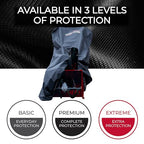 Tough Cover Snow Blower Cover - Basic Edition, Certified Waterproof, Heavy Duty 210D Marine Grade Fabric, Universal Fit, Outdoor Protection, Snowblower Cover Universal (Black)