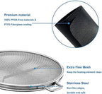 Splatter Shield and 3PCS Grill Mat Set for Ninja Foodi IG651, IG600, IG601, Replacement Stainless Steel Splatter Screen Air Fryer Accessories for Ninja Foodi Smart XL Pro 7-in-1 Indoor Grill