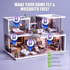 Bug Zapper Indoor Plug in Bug Catcher,Electric Mosquito Zapper Indoor,UV Bug Light Trap Indoor for Insects Mosquitoes Bugs Gnats Moths, Indoor Fly Zapper for Living Room,Kitchen,Home,Office,4 Pack