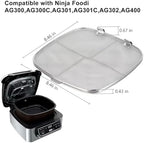 Square Stainless Steel Air Fryer Splatter Shield for Ninja Foodi AG300, AG300C,AG301C, AG302, AG400 Fryer Accessories.