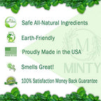 Minty Insect & Pest Control, Powerful & Natural 5% Peppermint Oil Spray for Ants, Spiders, Bed Bugs, Dust Mites, Roaches and More - Indoor and Outdoor Use, 16 fl oz Pint