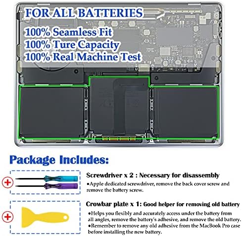 ANTIEE A2159 A2289 A2338 Battery Replacement, A2171 Battery for MacBook Pro 13-Inch 2019 2020 (M1) EMC 3301 3456 3578 MUHN2 MUHP2 MUHQ2 MUHR2 MXK62 MYDA2 MYD82 MYD92 MYDC2 MXK52 MXK32 MXK72