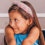 FROG SAC Sequin Knot Headband for Girls, Rainbow Knotted Hair Bands Accessories for Kids, Sparkly Iridescent Little Girl Headbands, Cute Fashion Hairbands for Tweens Stocking Stuffers for Children