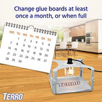 TERRO T231 Flea Trap Refills - Replacement Flea Trap Glue Boards,White, 3 Count (Pack of 1)
