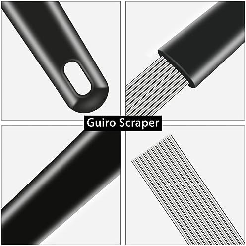 EASTROCK Guiro Scraper Latin Percussion Comb-Style Scraper 12 Inch Professional Scraper Replacement for Various Percussion Instruments 2 Packs