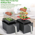 Air Fryer Rack for Double Basket Air Fryers, Dehydrator Rack fit for Ninja Foodi DZ201 DZ401 Air Fryer Accessories