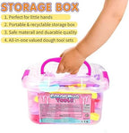 Dough Tool Sets for Kids Toddlers,Cute Dough Accessories with Rolling Pin Dough Mat Storage Box,Party Pack Dough Toys for Kids Age 3-5 4-8,Educational Toys Gift for Birthday Christmas Boys Girls